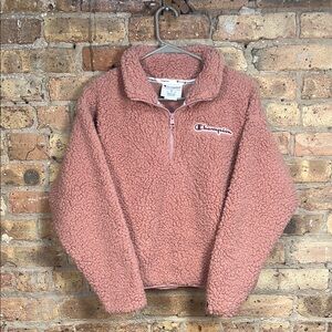 Champion Blush Sherpa Half-Zip Pullover